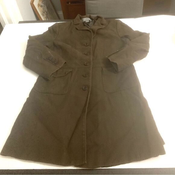 Anne Taylor Denim Trench Coat - Picture 2 of 8